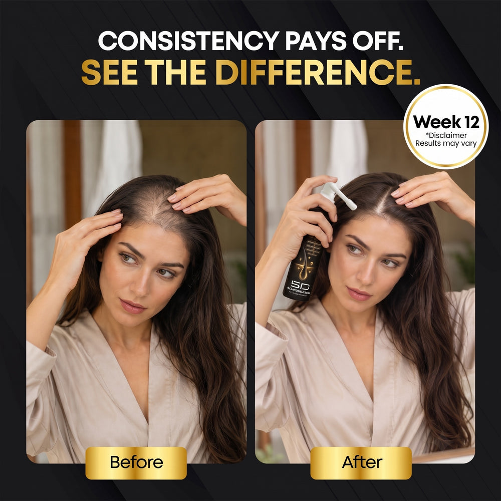 Before and after at week 12 of nightly use